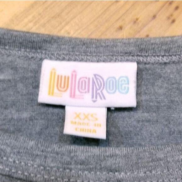 Lularoe Julia Dress Bodycon Raglan Style Gray Xxs - Picture 6 of 7